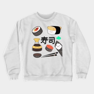 Cute Kawaii Japanese Sushi Crewneck Sweatshirt